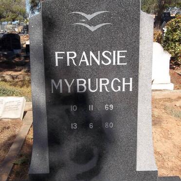 MYBURGH Fransie 1969-1980