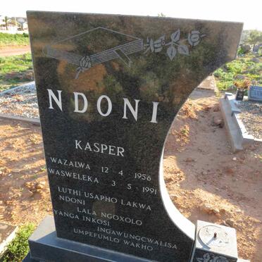 NDONI Kasper 1956-1991