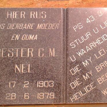 NEL Hester C.M. 1903-1979