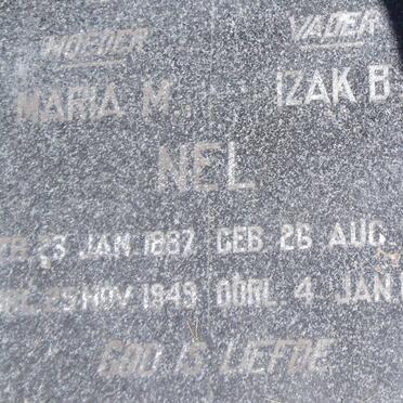 NEL Izak B. 1884-1946 &amp; Maria M. 1887-1949