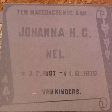NEL Johanna H.C. 1897-1976