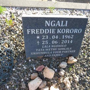 NGALI Freddie Kororo 1962-2014