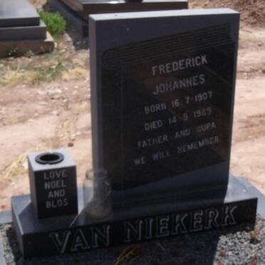 NIEKERK Frederick Johannes, van 1907-1989