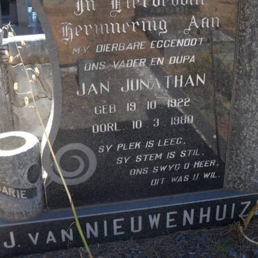 NIEUWENHUIZEN Jan Jonathan, van 1922-1980