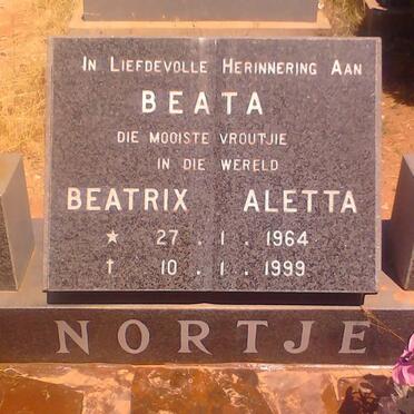 NORTJE Beatrix Aletta 1964-1999
