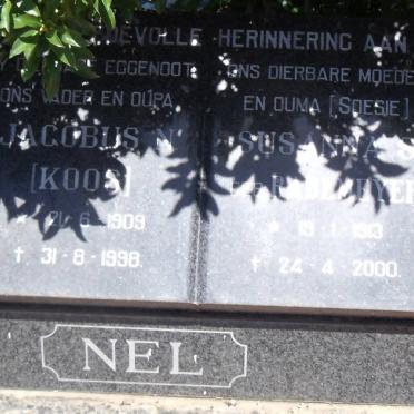 NEL Jacobus 1909-1998 &amp; Susanna S. RADEMEYER 1913-2000