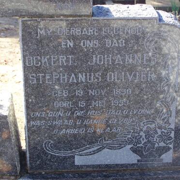 OLIVIER Ockert Johannes Stephanus 1890-1959 &amp; Emmerentia Magdalena BARNARD 1899-1987