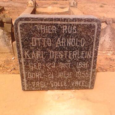 OESTERLEIN Otto Arnold Karl 1891-1955