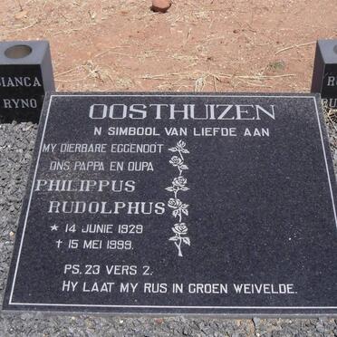 OOSTHUIZEN Philippus Rudolphus 1929-1999