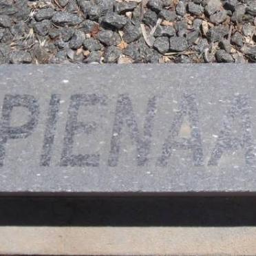 PIENAAR Solomon Cornelius 1917-1996 &amp; Cornelia Isabelle OLIVIER 1939- 