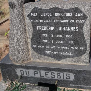 PLESSIS Frederik Johannes, du 1883-1961