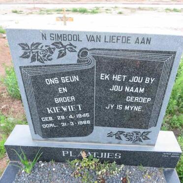 PLAATJIES Kiewiet 1945-1986