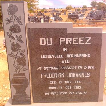 PREEZ Frederick Johannes, du 1914-1969