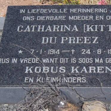 PREEZ Catharina, du 1914-1999