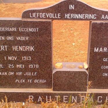 RAUTENBACH Gert Hendrik 1913-1978 &amp; Maria Magdalena CLAASSEN 1922-1984
