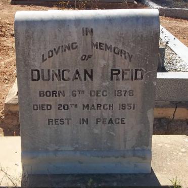 REID Duncan 1878-1951