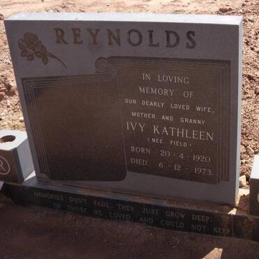 REYNOLDS Ivy Kathleen nee FIELD 1920-1973