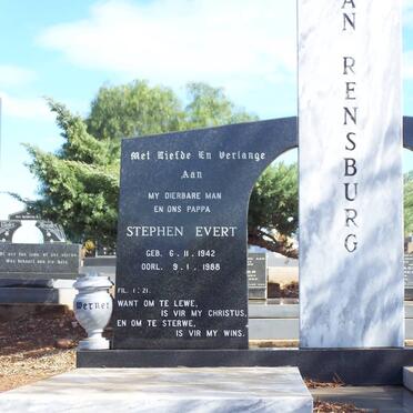 RENSBURG Stephen Evert, van 1942-1988