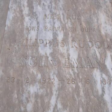 SCHOEMAN Philippus Rudolf 1922-1985