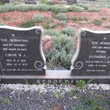 SCHOEMAN Lukas M.J. 1891-1979 & Catharina J. LE ROUX 1891-1980