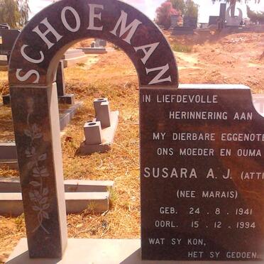 SCHOEMAN Susara A.J. nee MARAIS 1941-1994