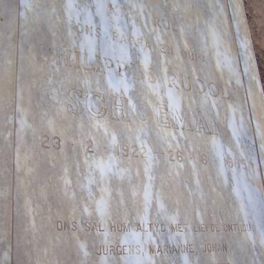 SCHOEMAN Philippus Rudolf 1922-1985