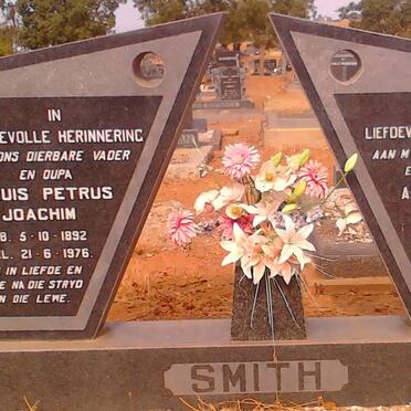 SMITH Louis Petrus Joachim 1892-1976 &amp; Anna Sophia NORTJE 1905-1968
