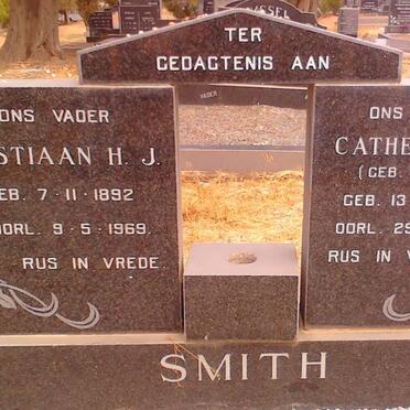 SMITH Christiaan H.J. 1892-1969 &amp; Catherina W.P. BERRY 1909-1969
