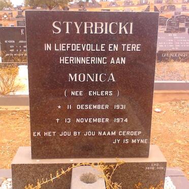 STYRBICKI Monica nee EHLERS 1931-1974