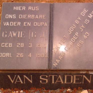 STADEN Gawie G.J., van 1910-1983