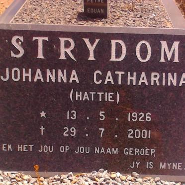 STRYDOM Johanna Catharina 1926-2001