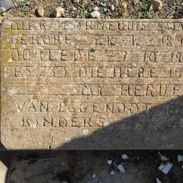 SWART Dirk Cornelius 1898-1963