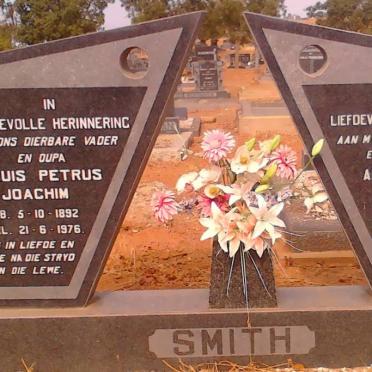 SMITH Louis Petrus Joachim 1892-1976 &amp; Anna Sophia NORTJE 1905-1968