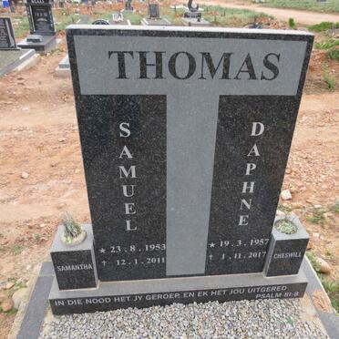 THOMAS Samuel 1953-2011 & Daphne 1957-2017