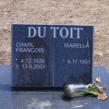 TOIT Charl Francois, du 1926-2001 &amp; Isabella 1931-