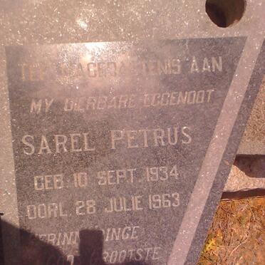 TONDER Sarel Petrus, van 1934-1963