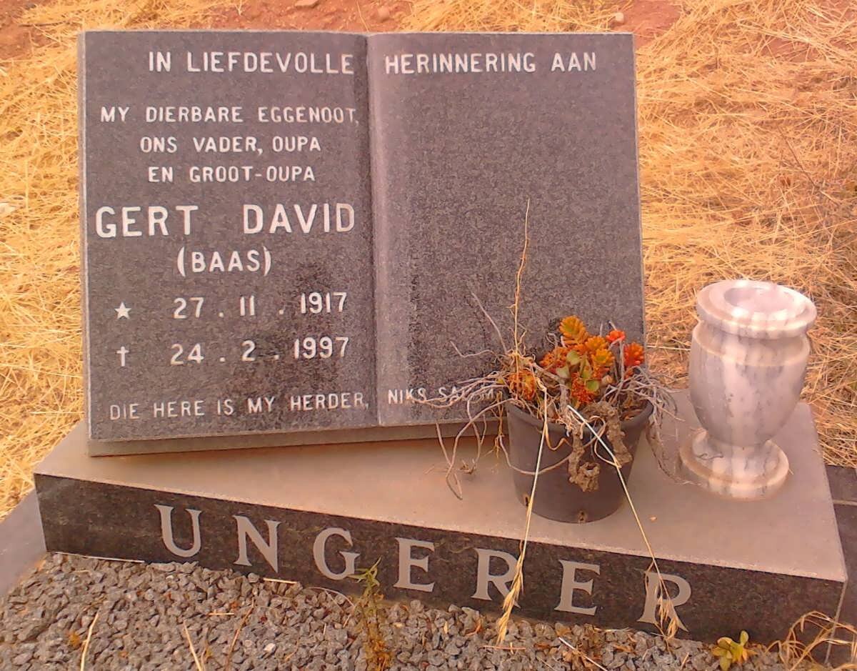 UNGERER Gert David 1917-1997