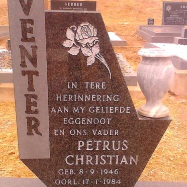 VENTER Petrus Christian 1946-1984