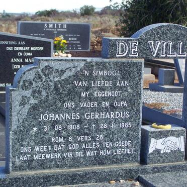 VILLIERS Johannes Gerhardus, de 1908-1985