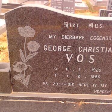 VOS George Christian 1920-1986