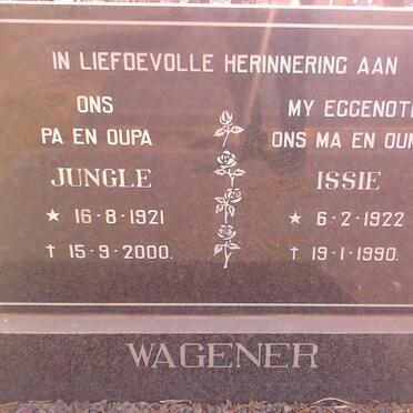 WAGENAAR Jungle 1921-2000 &amp; Issie 1922-1990