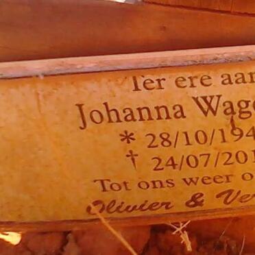 WAGENAAR Johanna 1946-2010