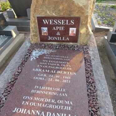 WESSELS Abram Albertus 1941-2021 & Johanna Danilla 1946-