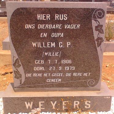 WEYERS Willem G.P.  1906-1979
