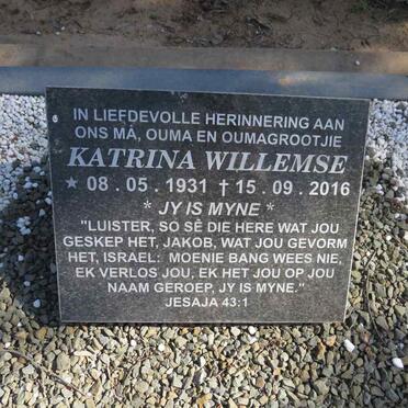 WILLEMSE Katrina 1931-2016