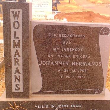 WOLMARANS Johannes Hermanus 1906-1977