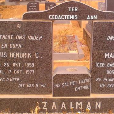 ZAAYMAN Jakobus Hendrik C. 1899-1977 &amp; Maria J.J. BASSON 1914-1983