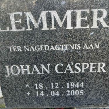 LEMMER Johan Casper 1944-2005