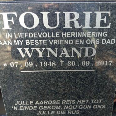 FOURIE Wynand 1948-2017