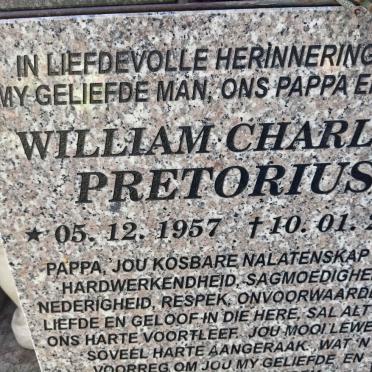 PRETORIUS  William Charles 1957-2020